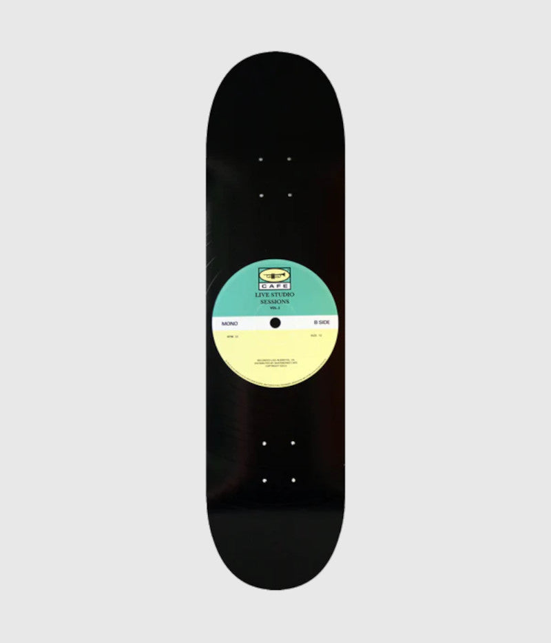 Skateboard Cafe 45 Teal/ Cream Skateboard Deck 8"
