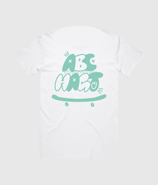 Have A Gd Trip x ABC Skateboarding Skate T-Shirt White