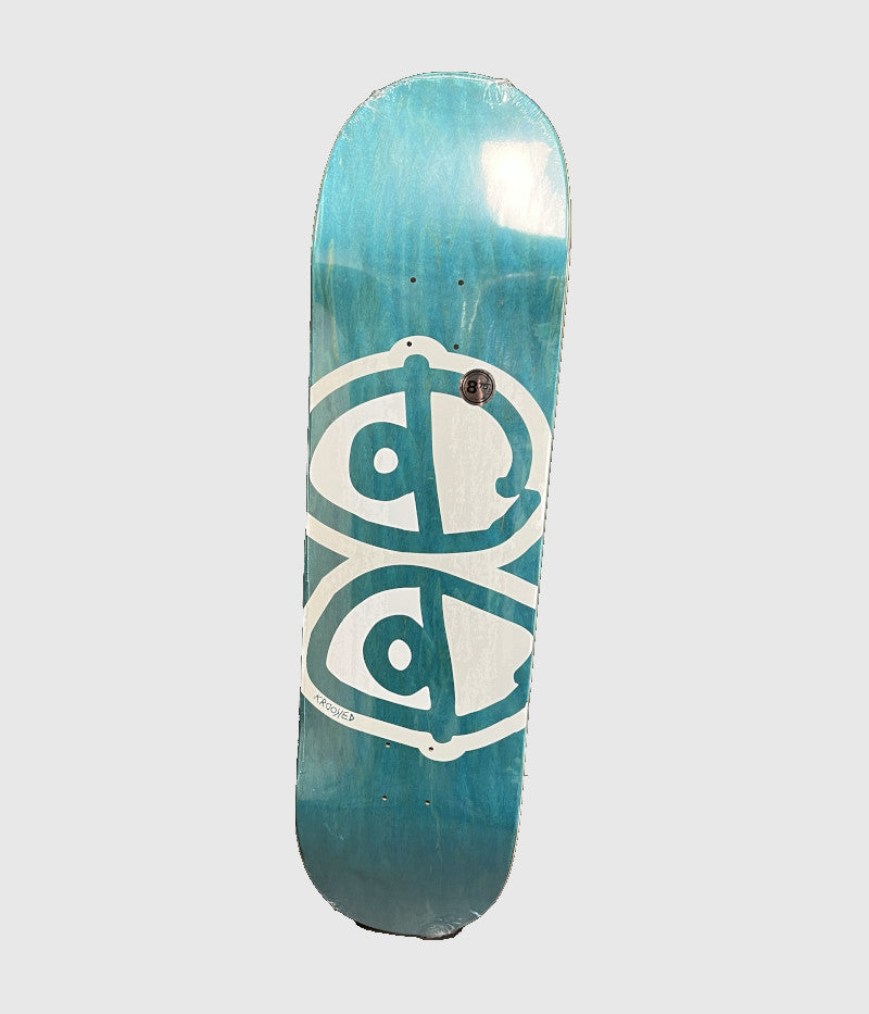 Krooked Team Eyes Deck Turquoise 8.75"