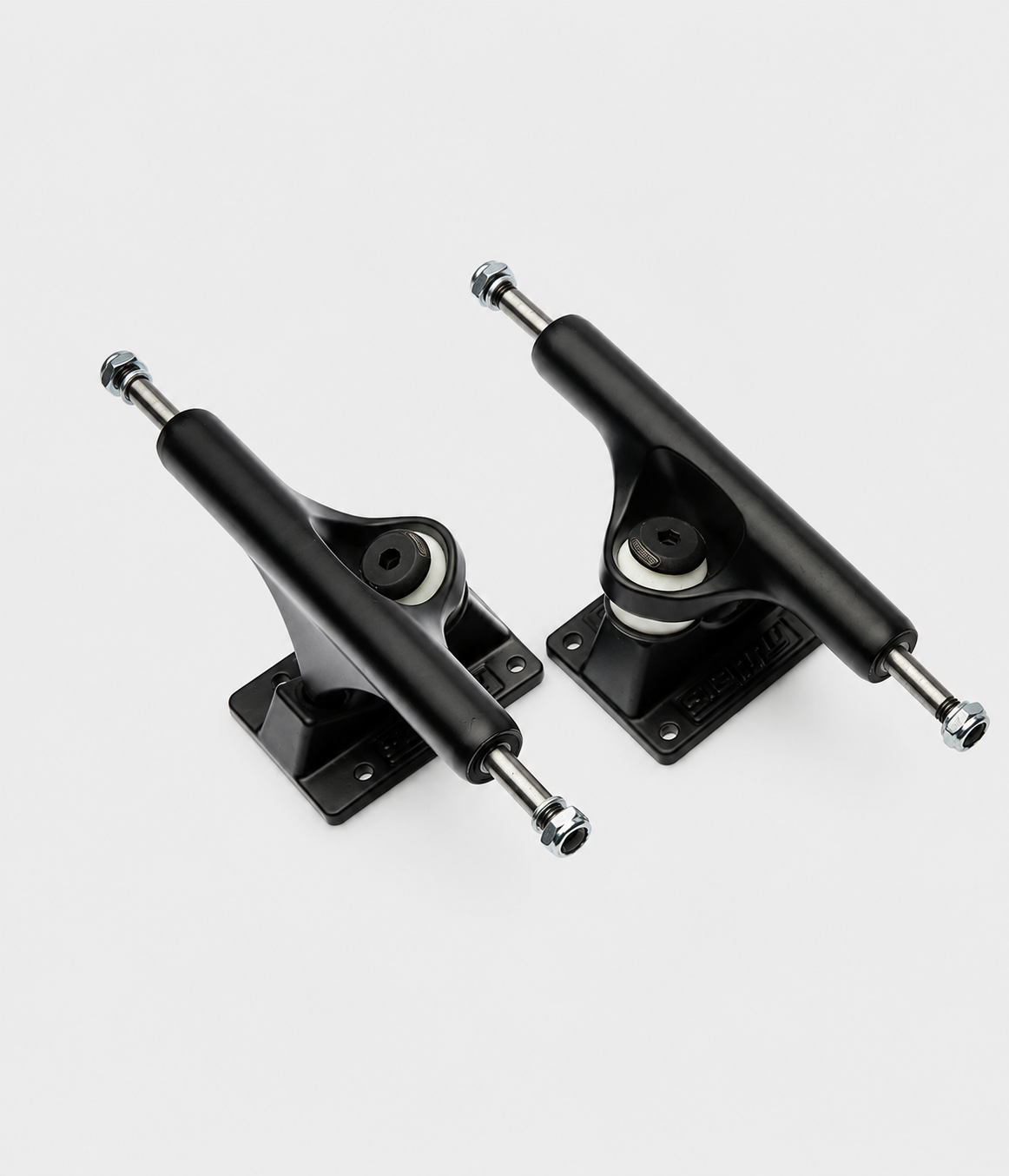 Slappy ST1 Inverted Hollow Lights/Ultra Low Kingpin Skateboard Truck Matte Black/Black Gold 8.25