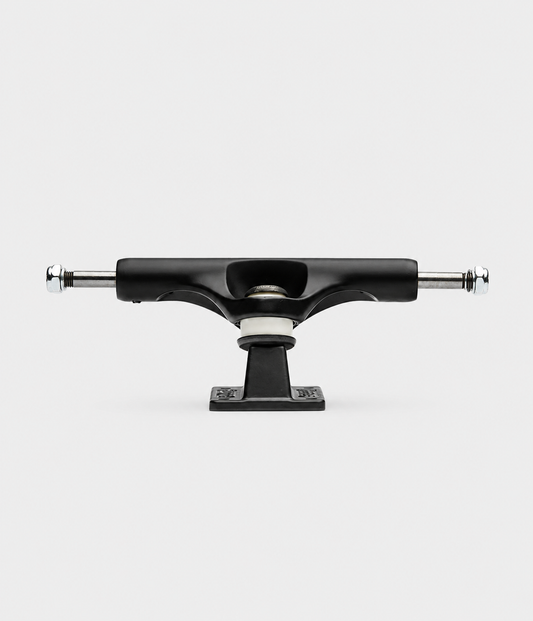 Slappy ST1 Inverted Hollow Lights/Ultra Low Kingpin Skateboard Truck Matte Black/Black Gold 8.25