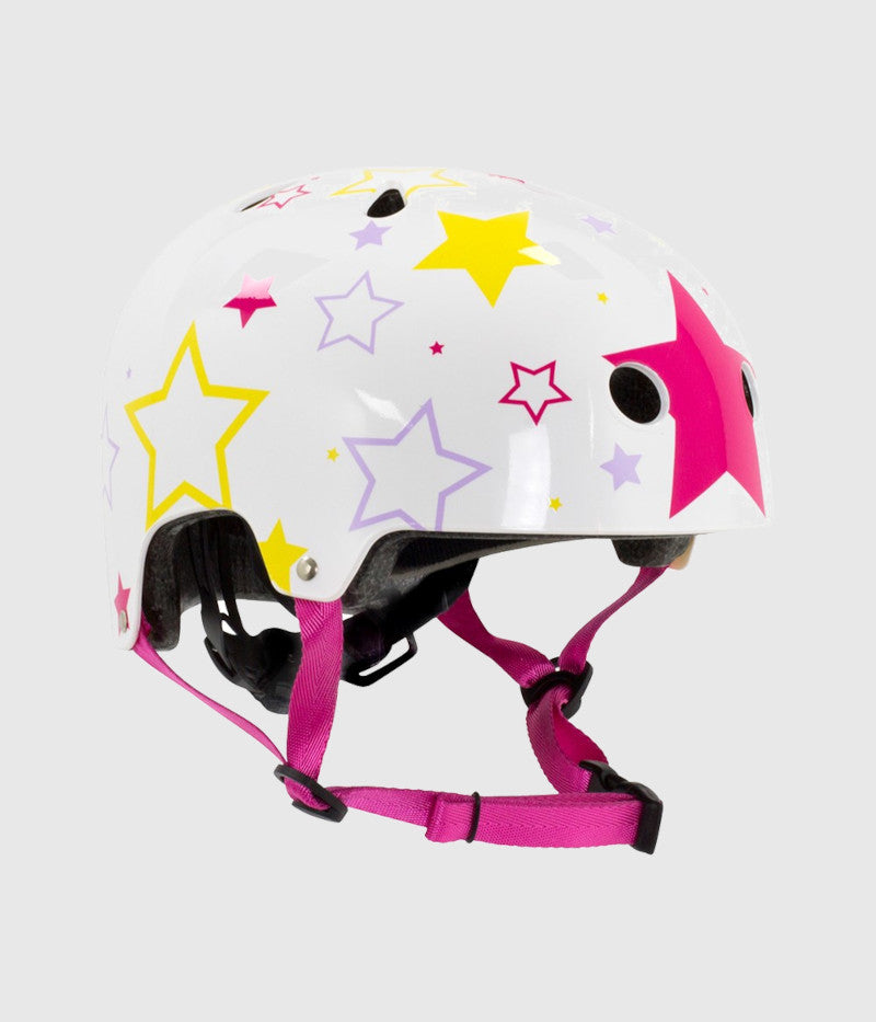 SFR Adjustable Kids Helmet White/Pink