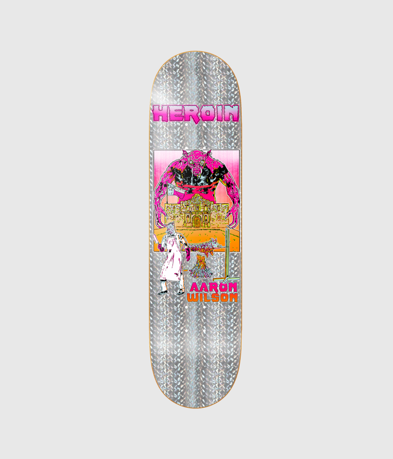 Heroin Skateboards Wilson Hellscape Skateboard Deck 8.5"