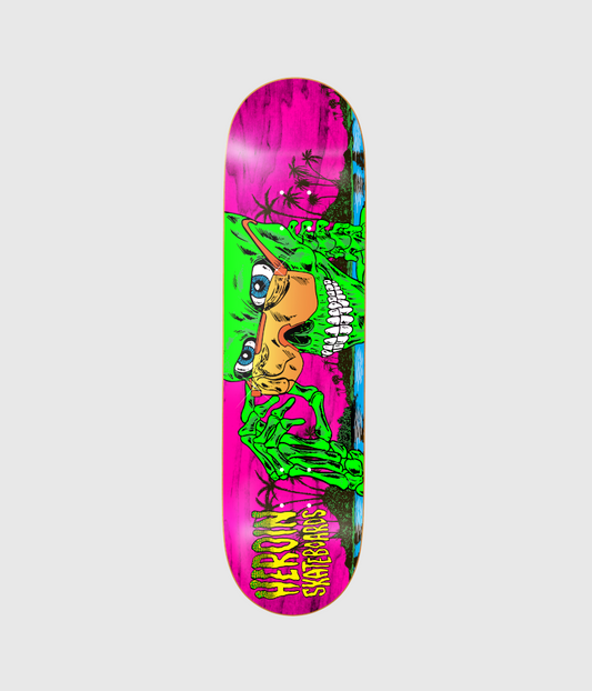 Heroin Skateboards Dalton Dern Skeleton Skateboard Deck 9"