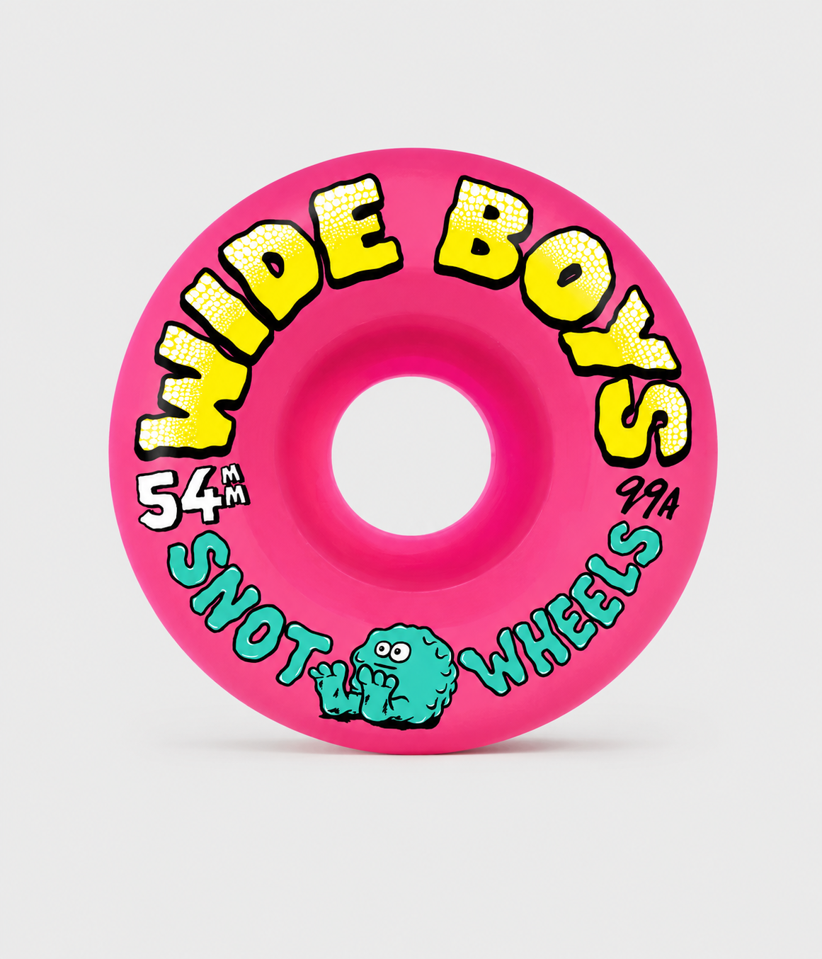 Snot Wheels Wide Boys 99A Skateboard Wheels Hot Pink 54mm
