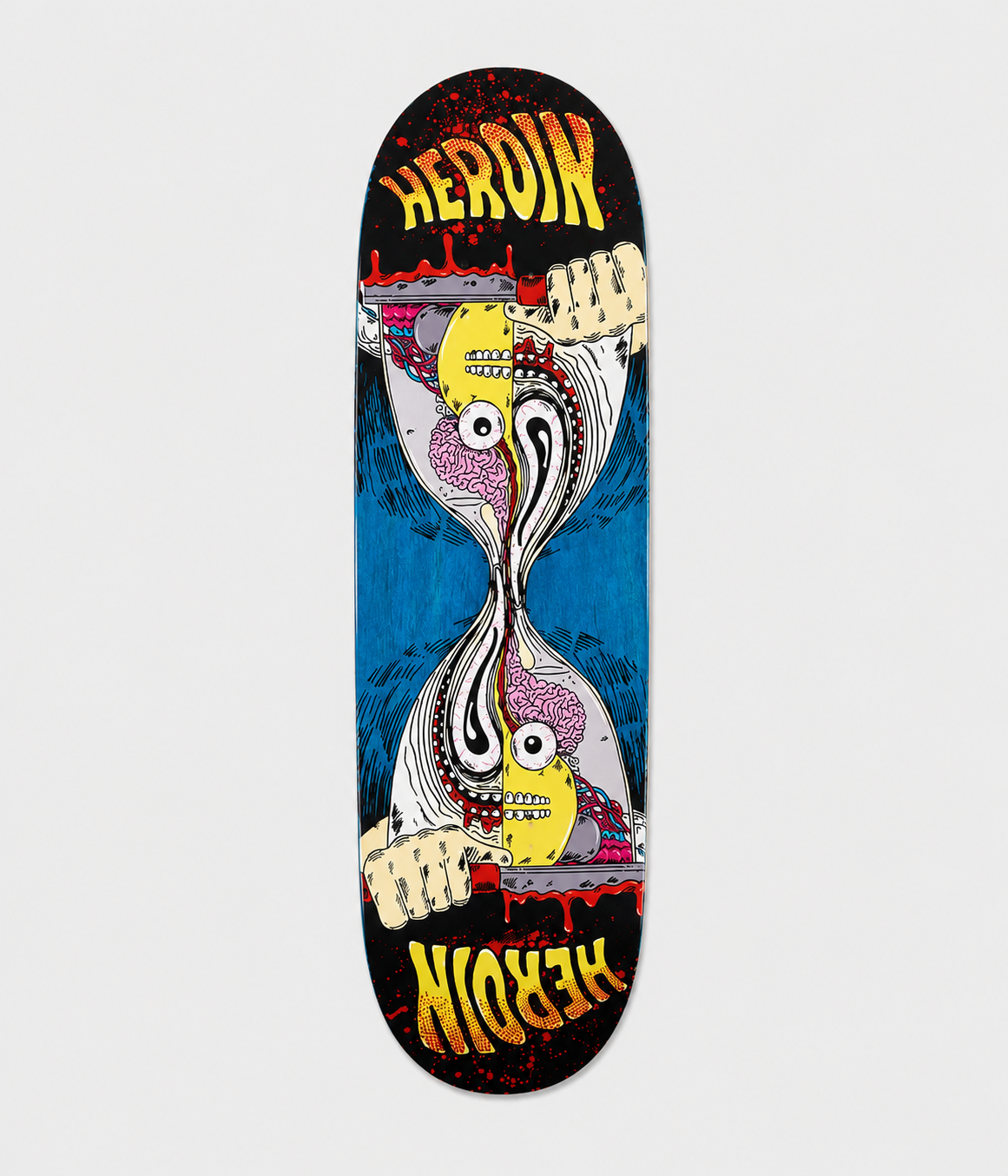 Heroin Skateboards Merged Razor Egg Skateboard Deck 9.5"