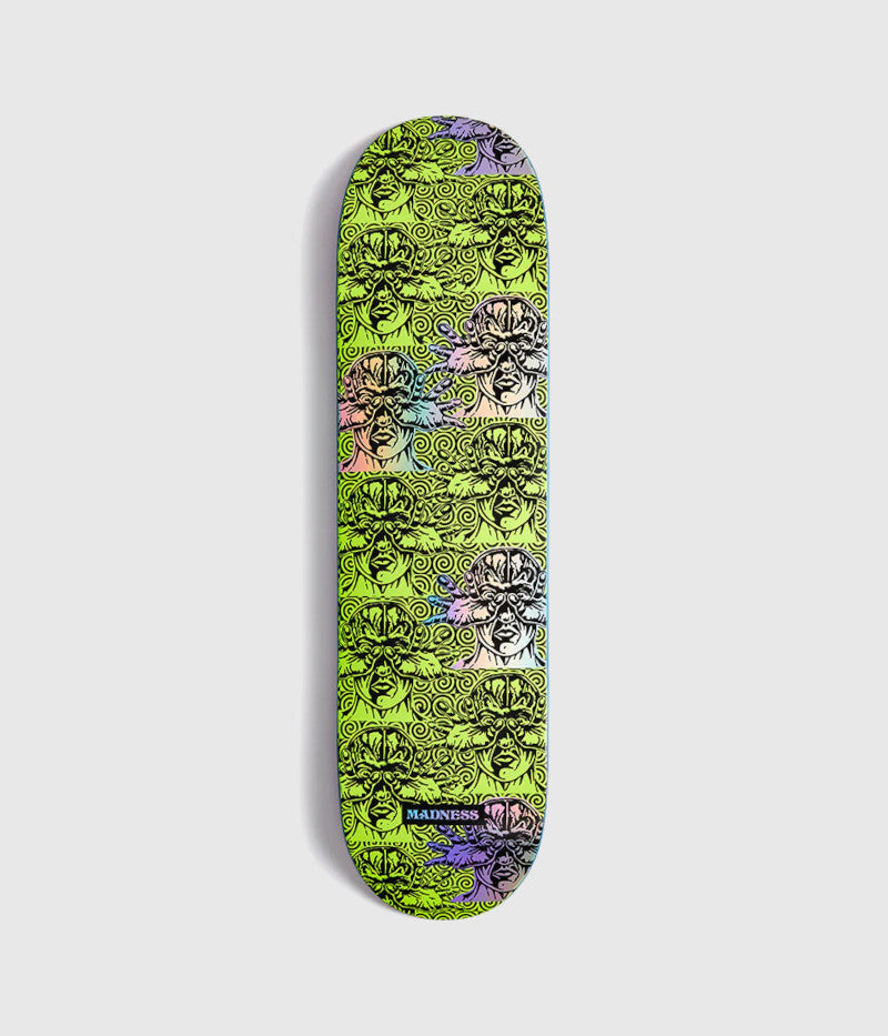 Madness Repeat Offender R7 Saftey Yellow/Holographic Skateboard Deck 8.5"