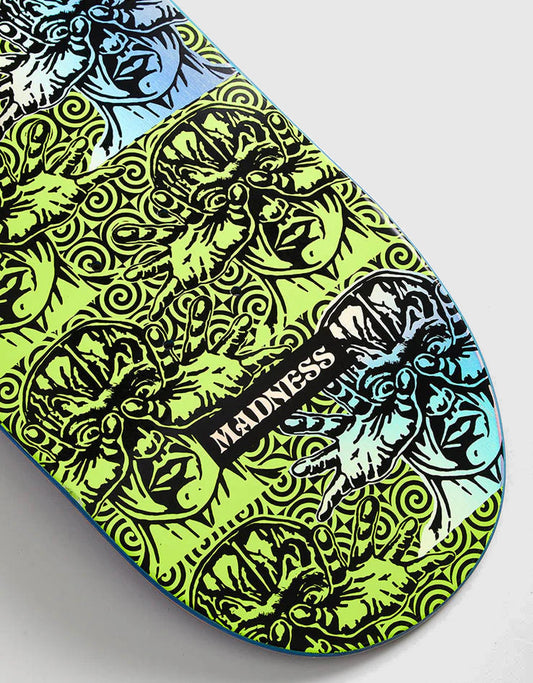 Madness Repeat Offender R7 Saftey Yellow/Holographic Skateboard Deck 8.5"