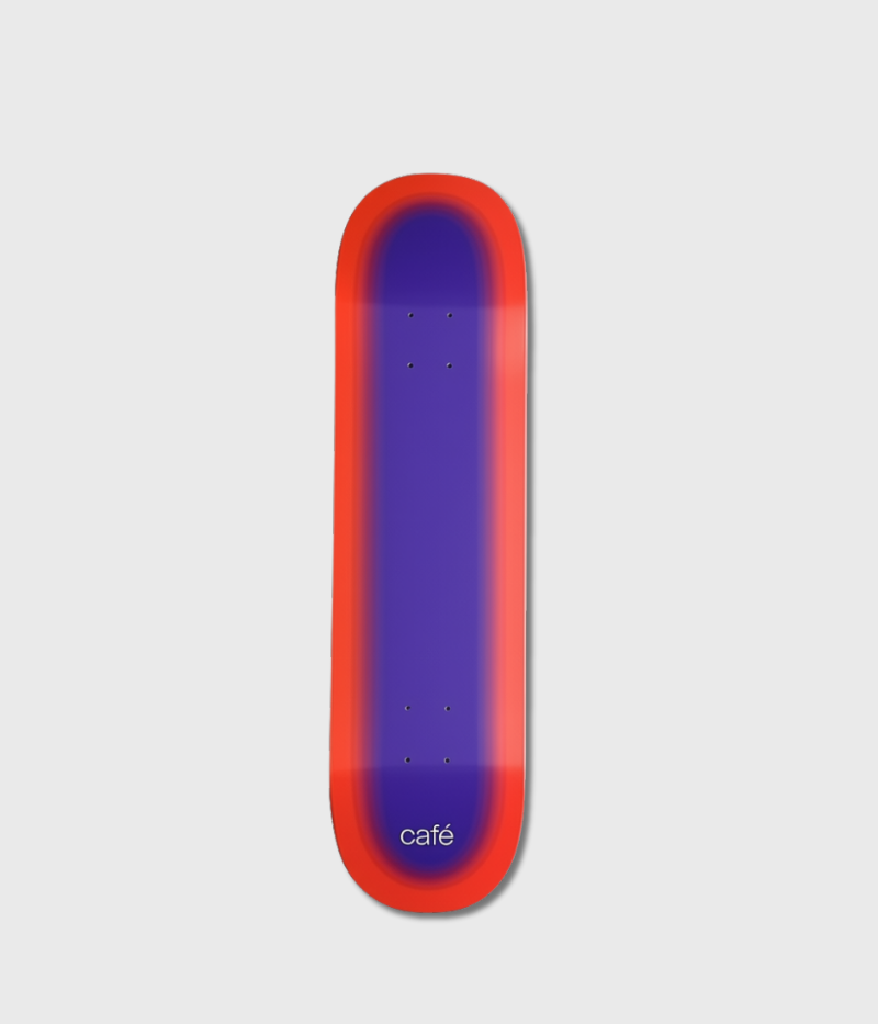 Skateboard Cafe Fade Deck Purple/Red Green 8.5"