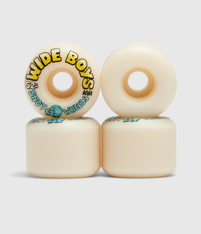 Snot Wheels Wide Boys 101A Skateboard Wheels Glow In The Dark 52mm