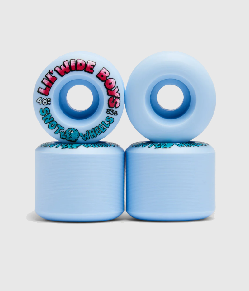 Snot Wheels Wide Boys 83B Skateboard Wheels Ice Blue 48mm