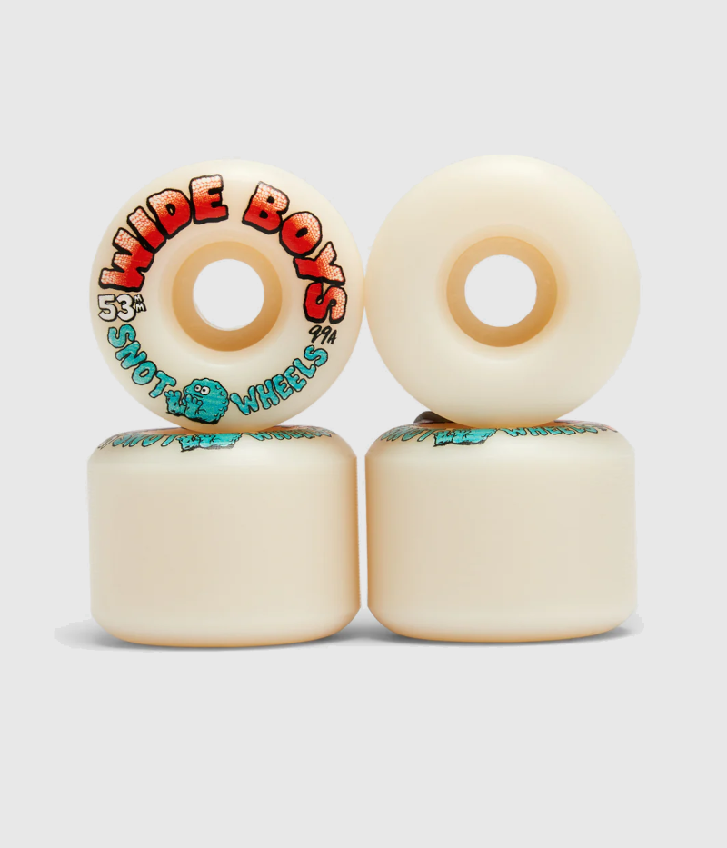 Snot Wheels Wide Boys 99A Skateboard Wheels Glow In The Dark 53mm