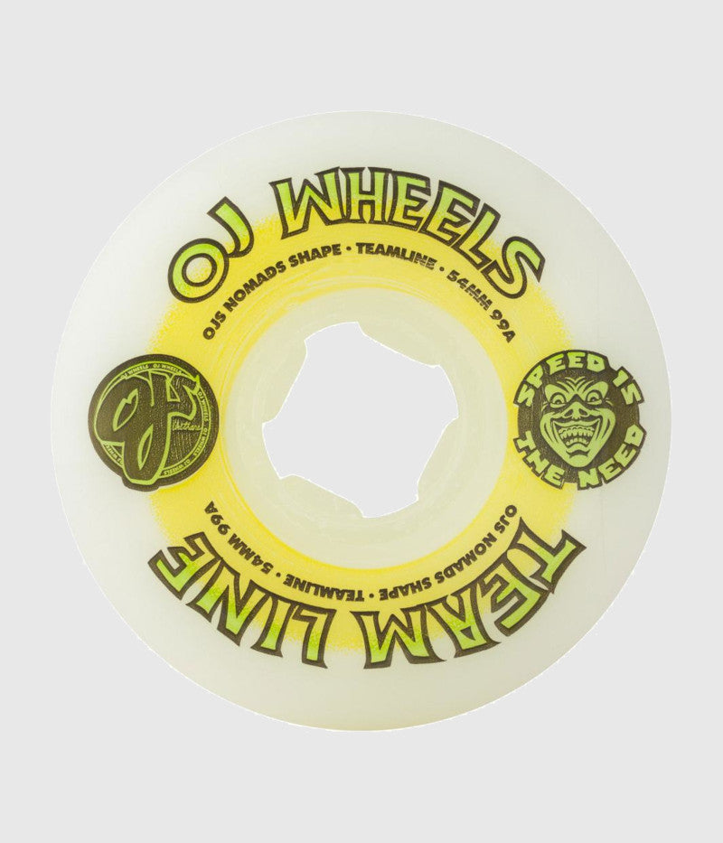 Oj Wheels Team Line Hardline 99a 54mm