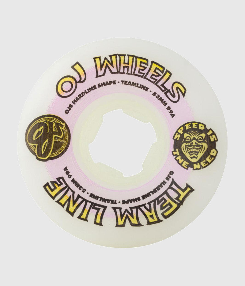 Oj Wheels Team Line Hardline 99a 53mm