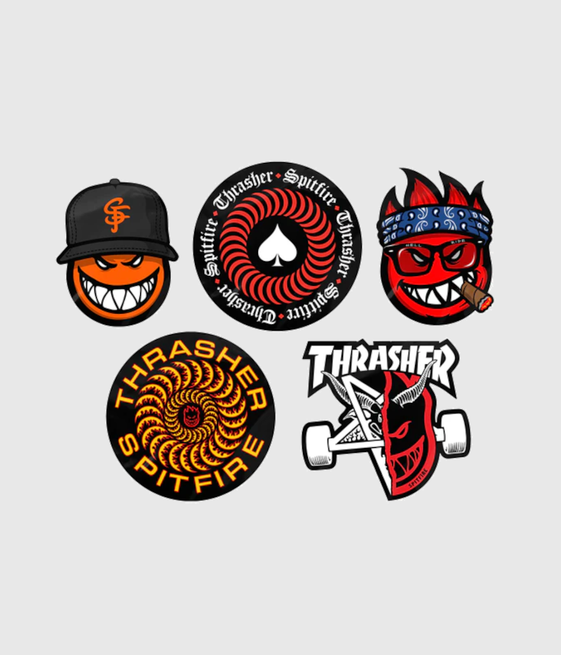 Thrasher x Spitfire Sticker Pack (Multi)