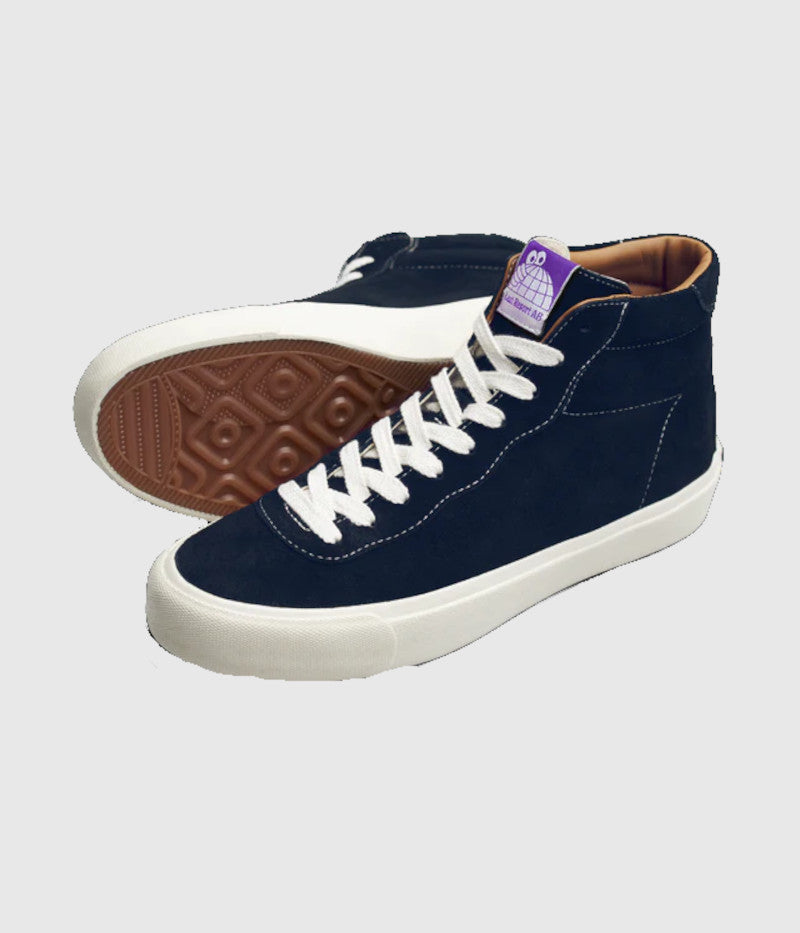 Last Resort VM001 Suede Hi Skate Shoes Old Blue/White