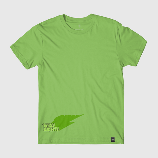 Girl Skateboards Yeah Right Shadow Skate Tee Lime green