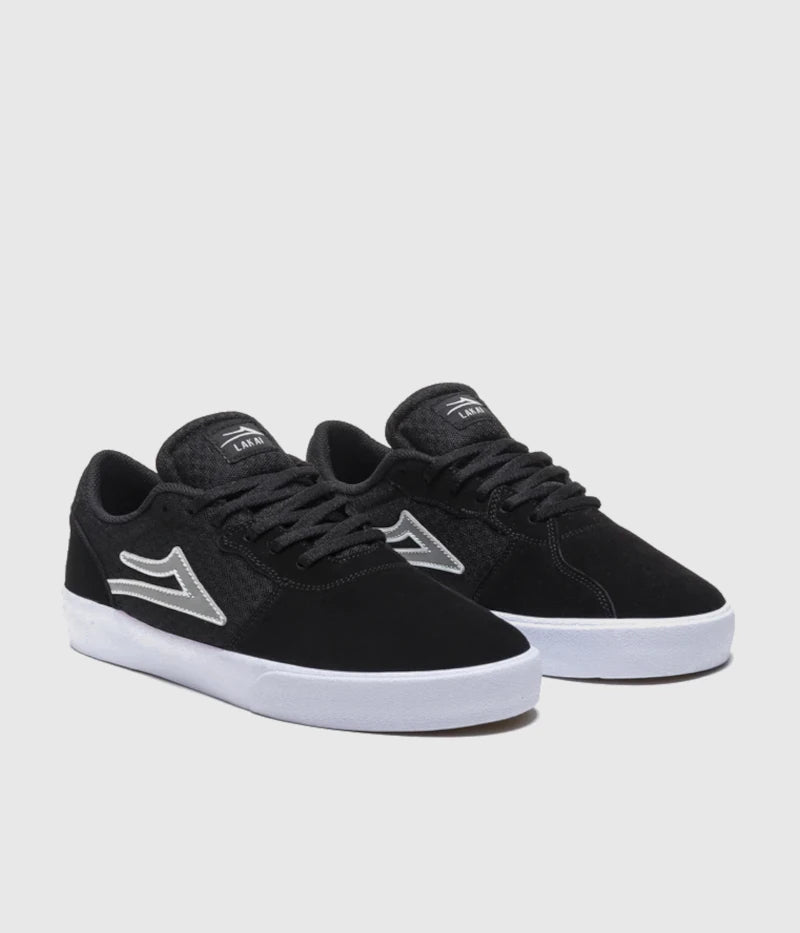 Lakai Cardiff Skate Shoes Black Suede