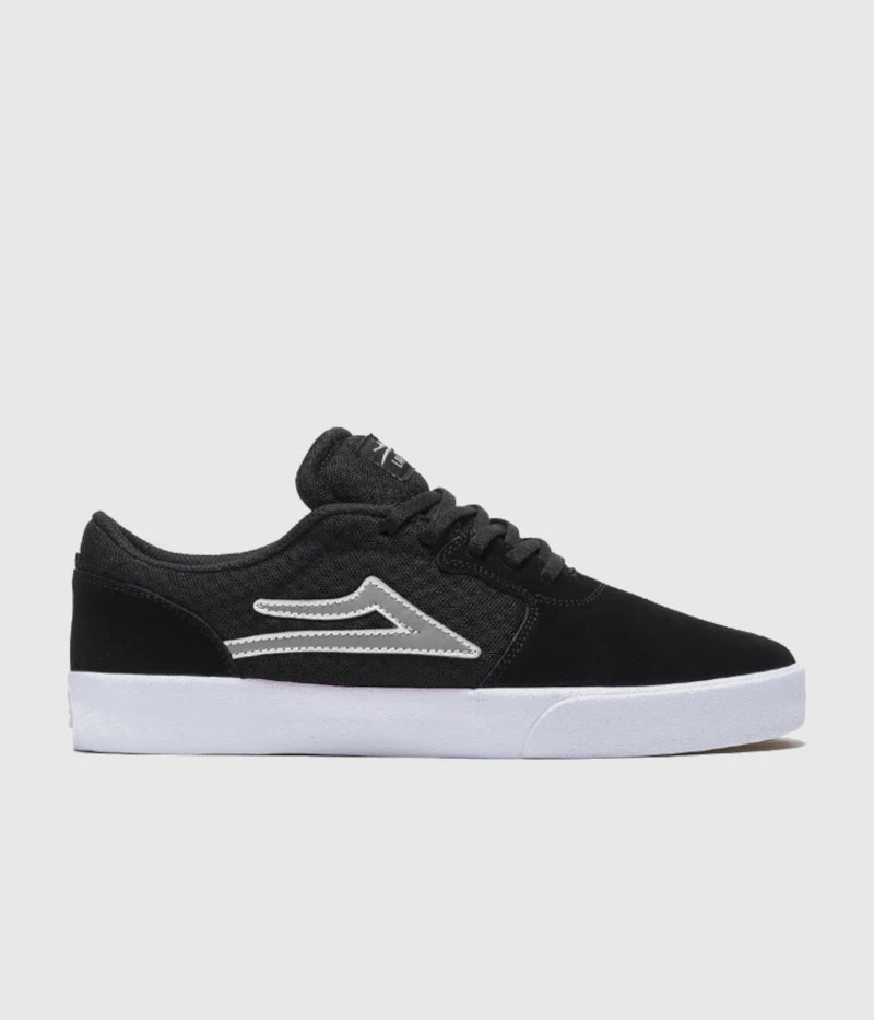 Lakai Cardiff Skate Shoes Black Suede