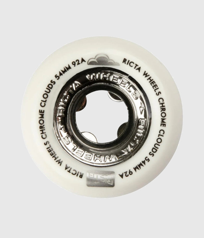 Ricta Chrome Clouds Black 92a Skateboard Wheels 56mm