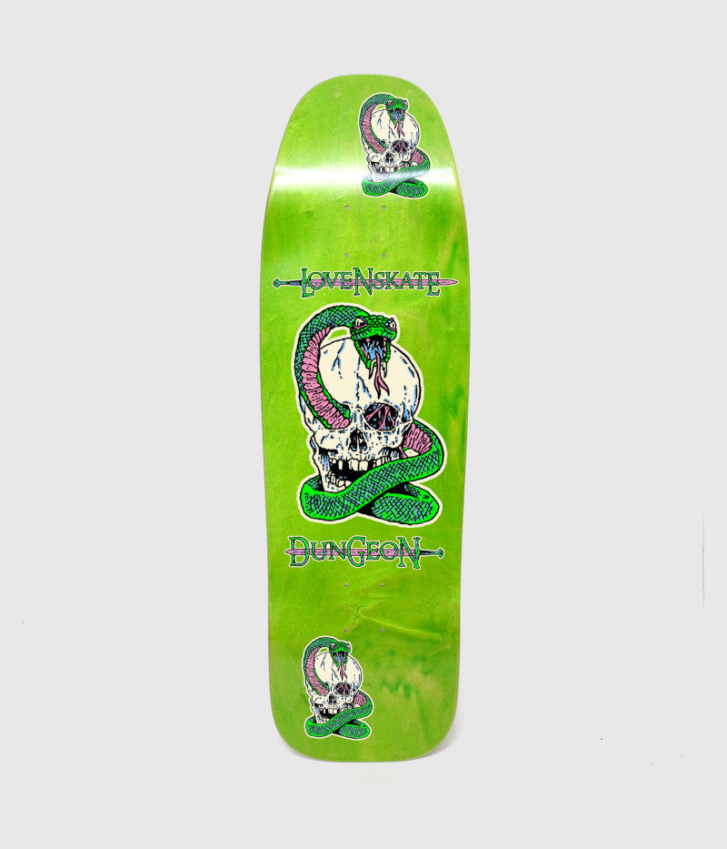 Lovenskate x Dungeon Shaped Skateboard Deck 9.5"