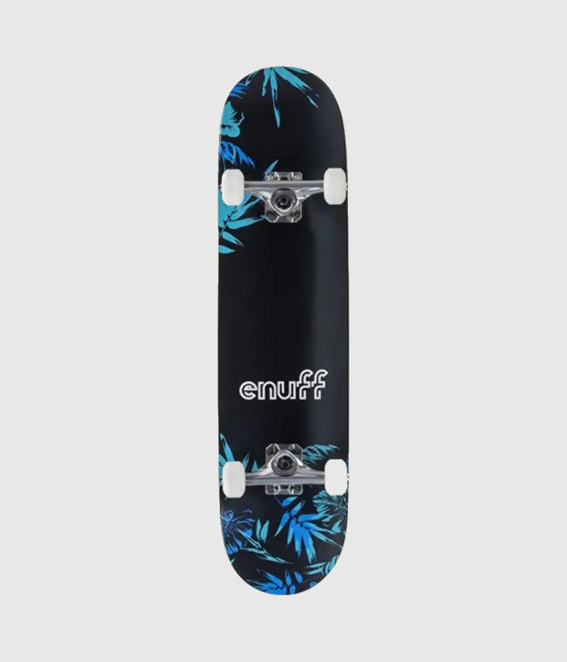 Enuff Skateboards Floral Complete Skateboard Blue 7.75