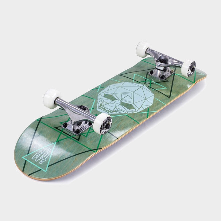 Enuff Geo Skull Complete Skateboard Green 8"