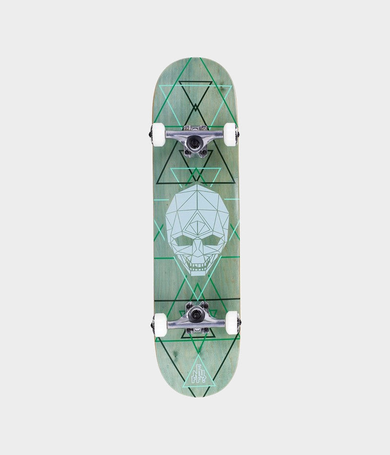 Enuff Geo Skull Complete Skateboard Green 8"
