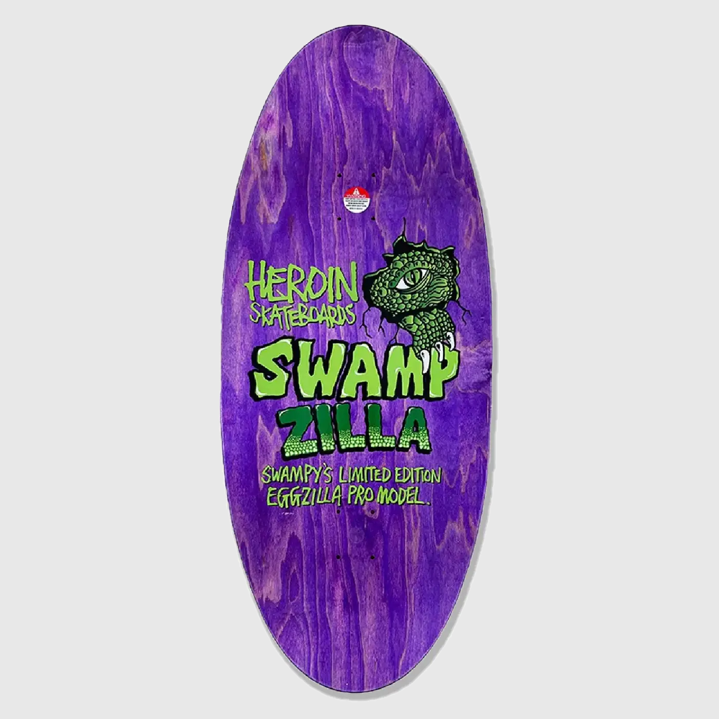 Heroin Skateboards SwampZilla Skateboard Deck 13"