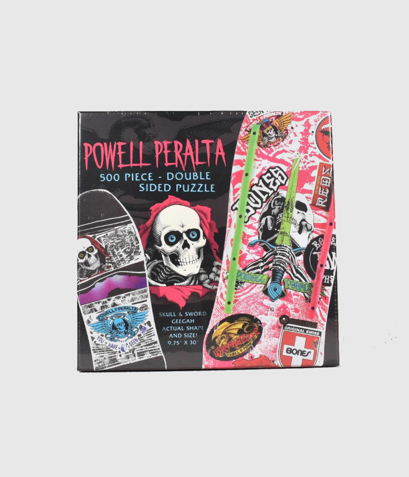 Powell Peralta Puzzle Skull & Sword GeeGah Pink
