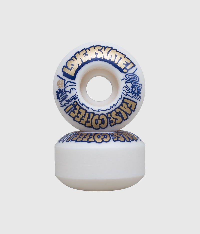 Lovenskate x False Coffee Skateboard Wheels 101a 52mm