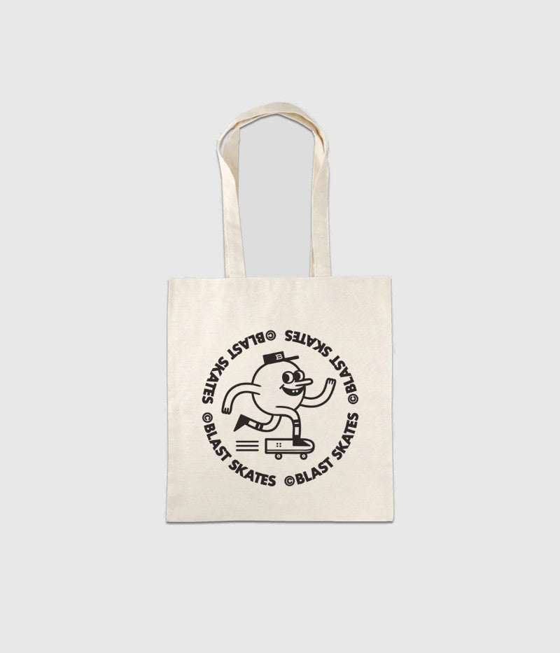 Blast Skates Mascot Logo Canvas Tote Bag