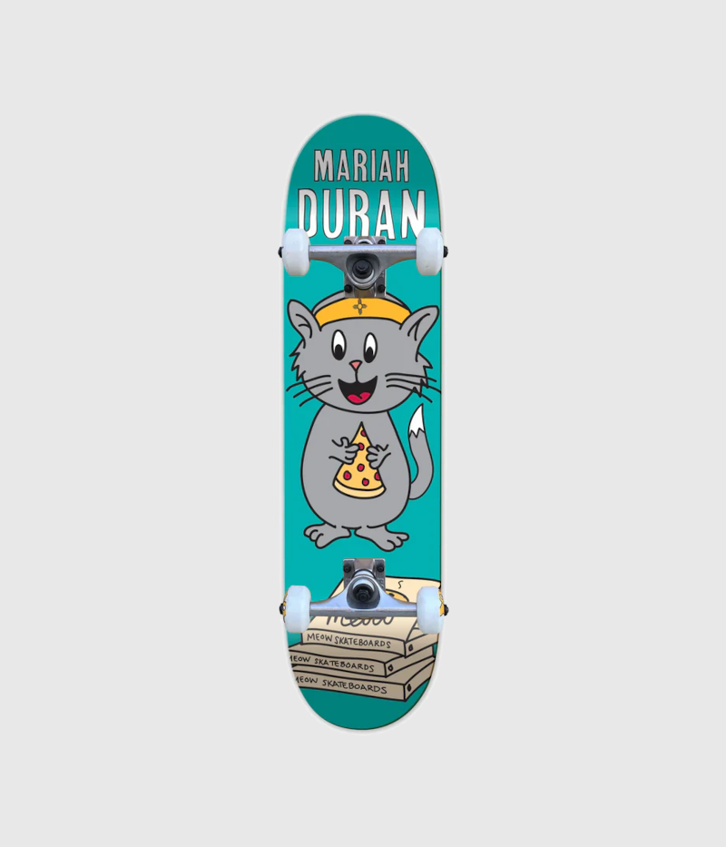Meow Mariah Duran Whiskers Complete Skateboard 7.75"