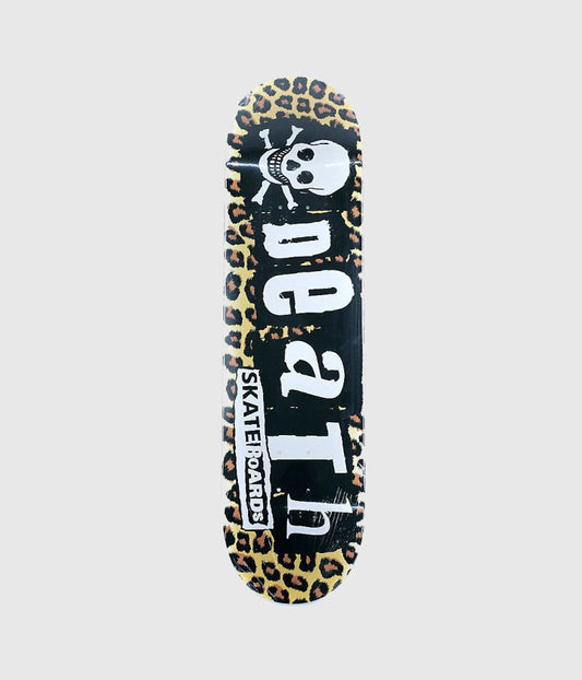 Death Skateboards Punk Leopard Skateboard Deck 8.25"