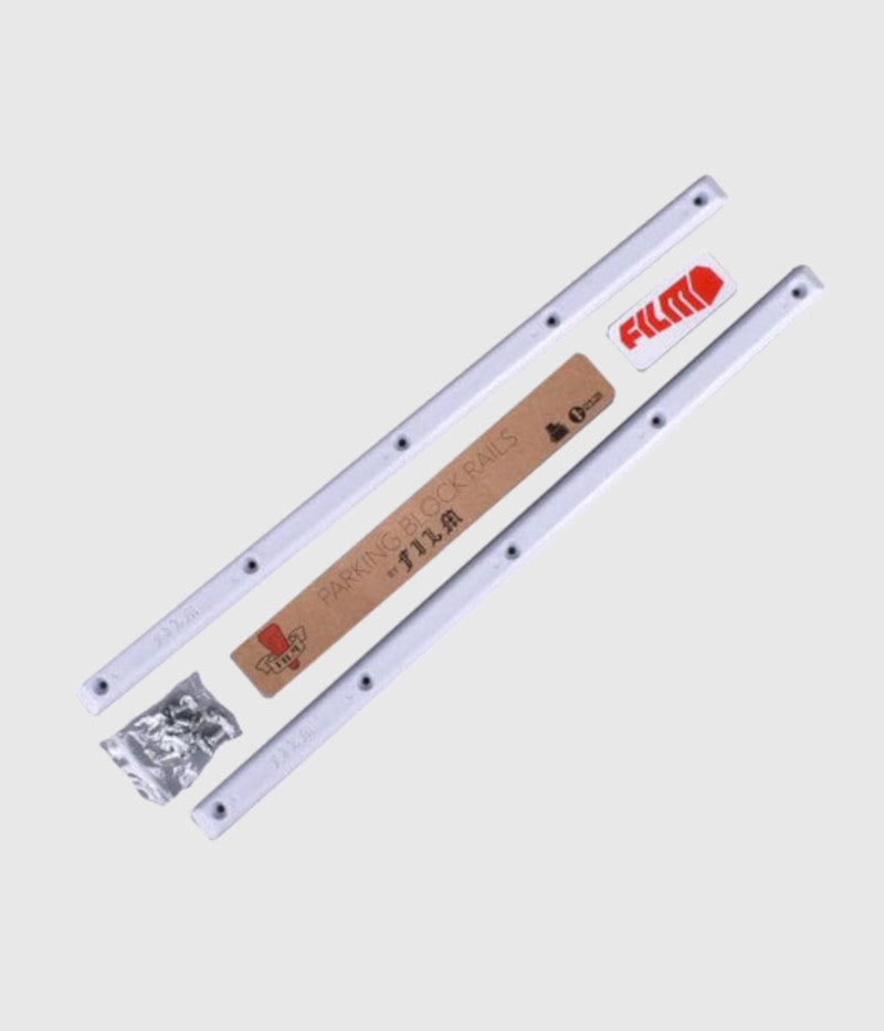 Film Skateboard Parking Blocks Rails - White