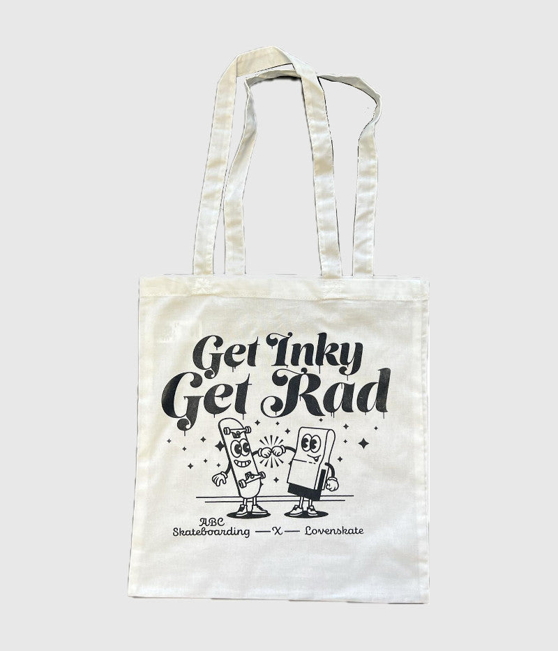 ABC Skateboarding 'Get Inky, Get Rad' Tote Bag