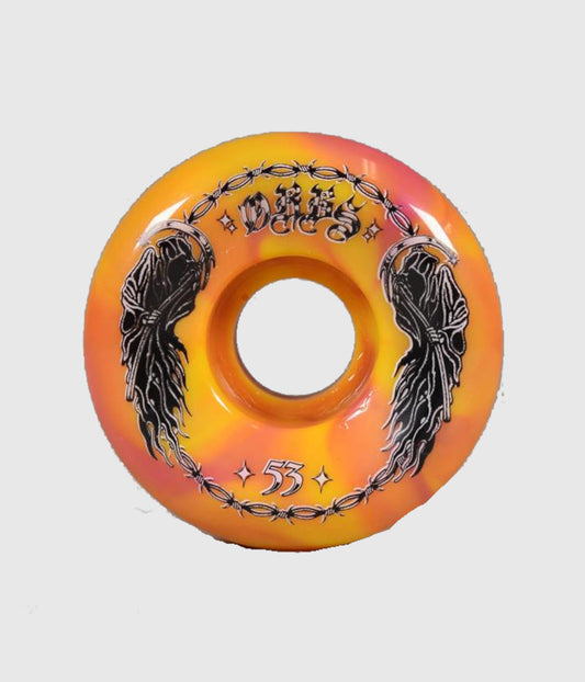 Orbs Specters Swirl Skateboard Wheel 99a 53mm - pink/yellow