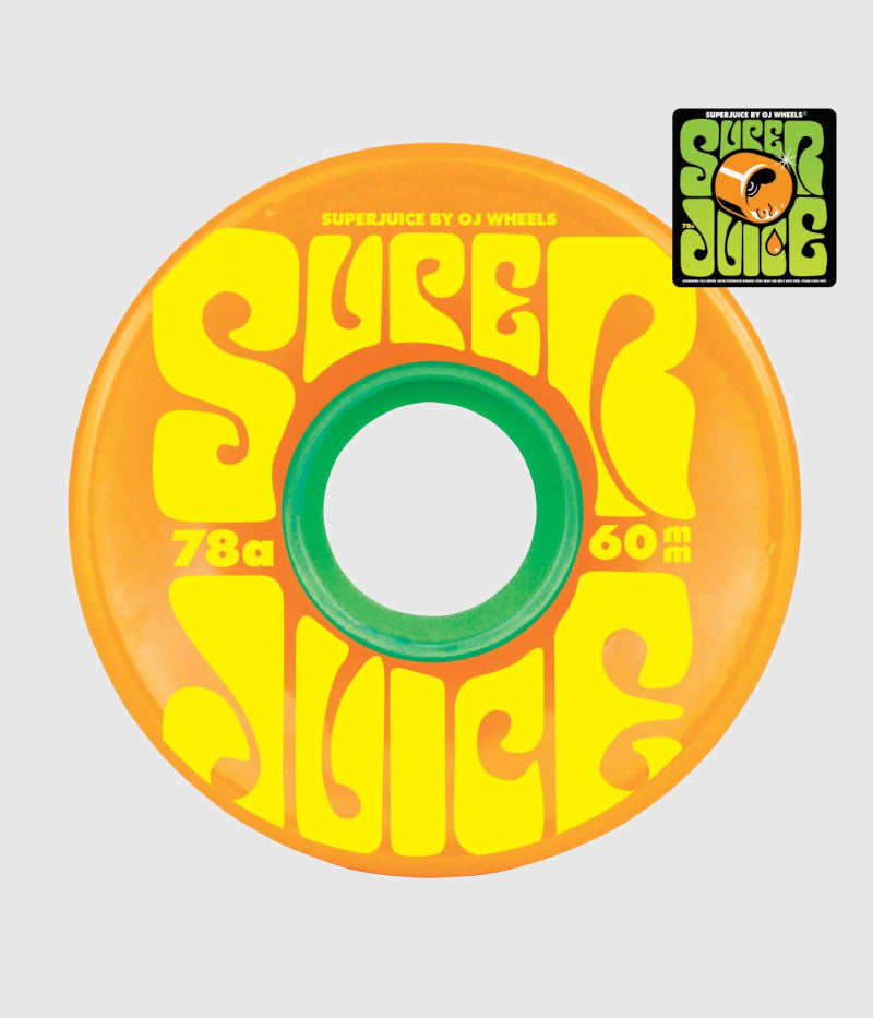 OJ Mini Super Juice Citrus 78a Soft Skateboard Wheels 60 MM