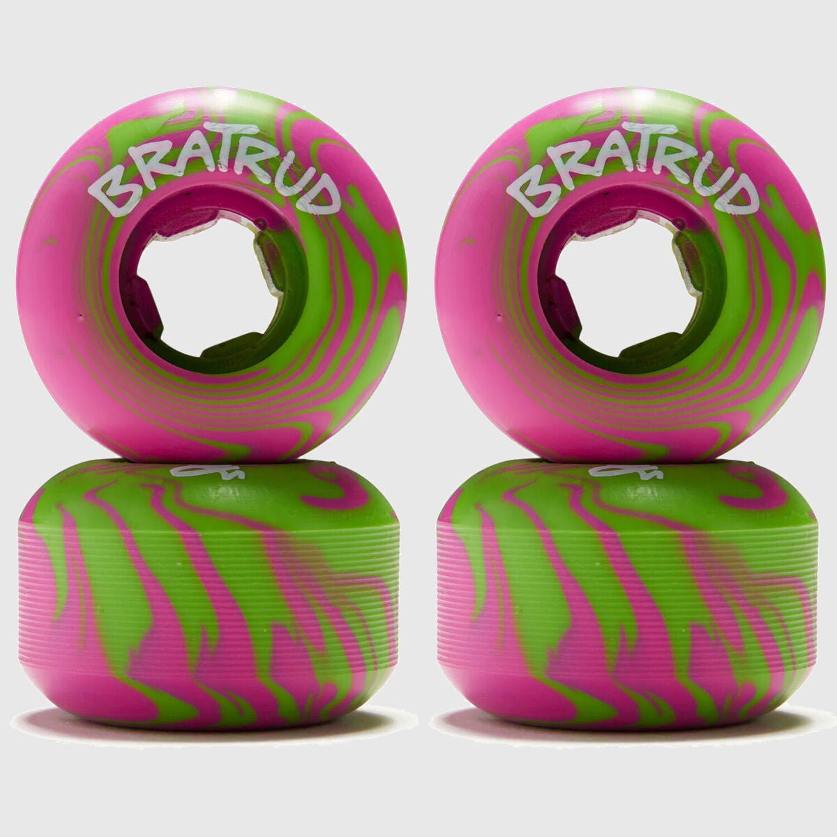 OJ Wheels Swamp Berries Pink/ Green Swirl 99a 45mm