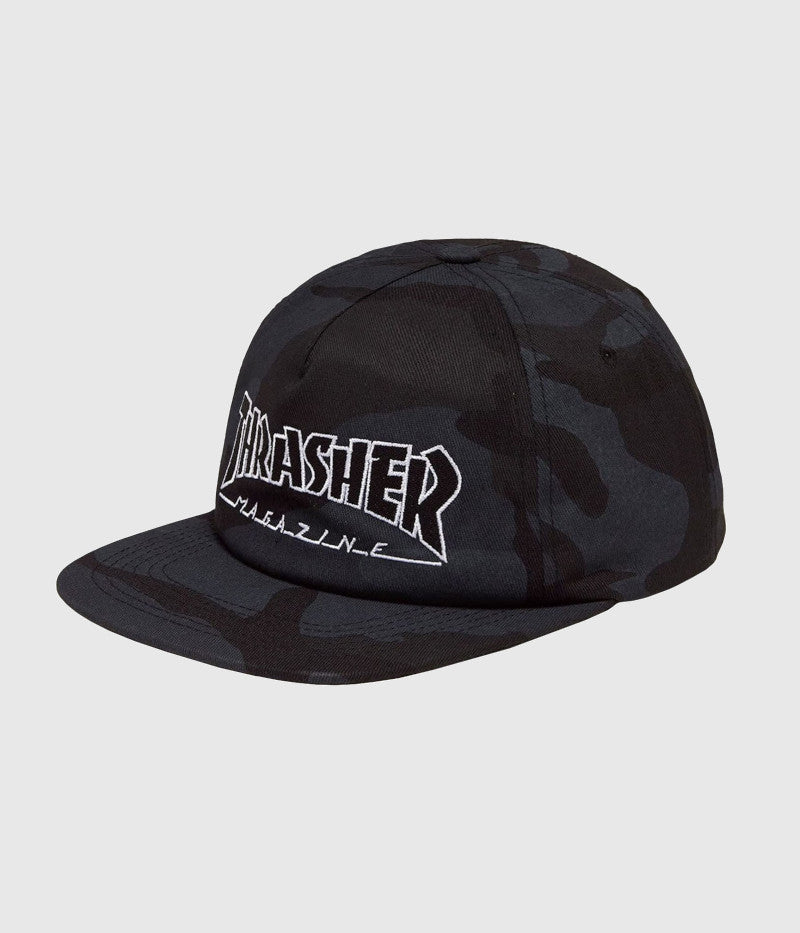 Thrasher Cap Snapback Outlined Logo Camo