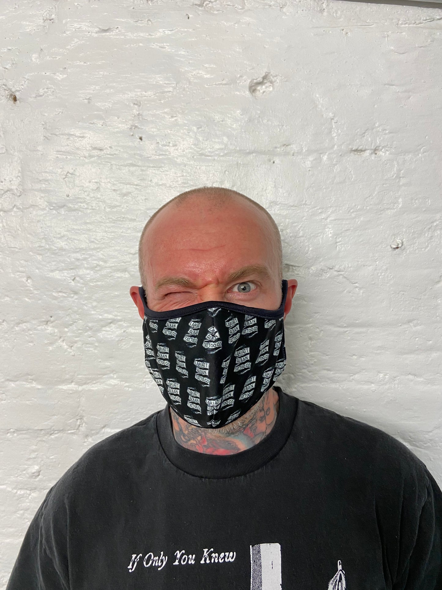 Lariatt x Alban Tattoo Co Scroll Mask