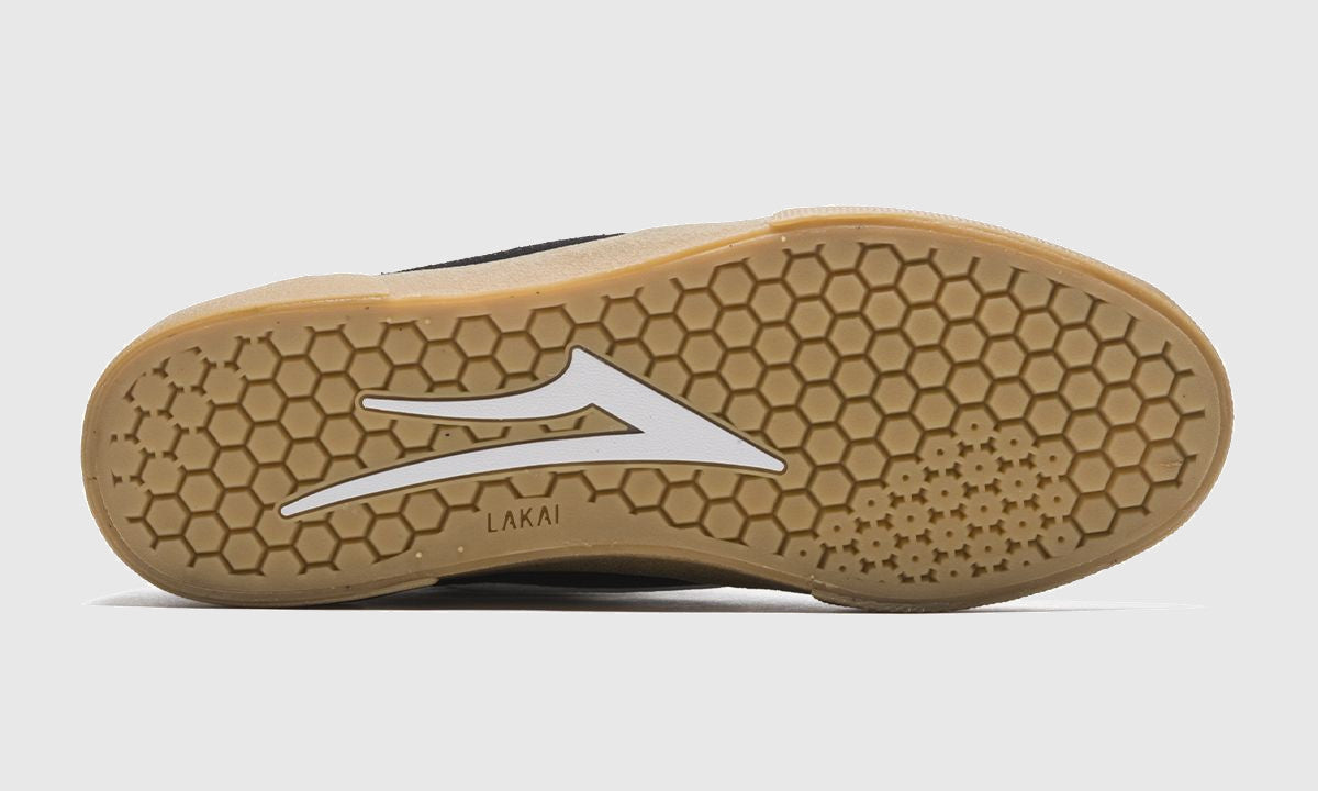 Lakai Cambridge Skate Shoes Black/Gum Suede