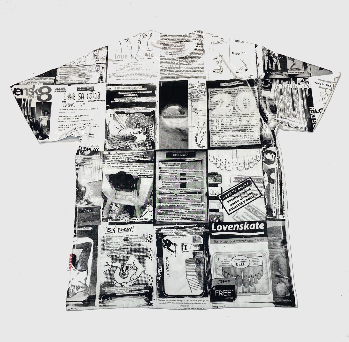 Lovenskate 20th Anniversary Zine Tee White