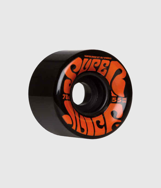 OJ Super Juice Black 78a Soft Skateboard Wheels 60 MM