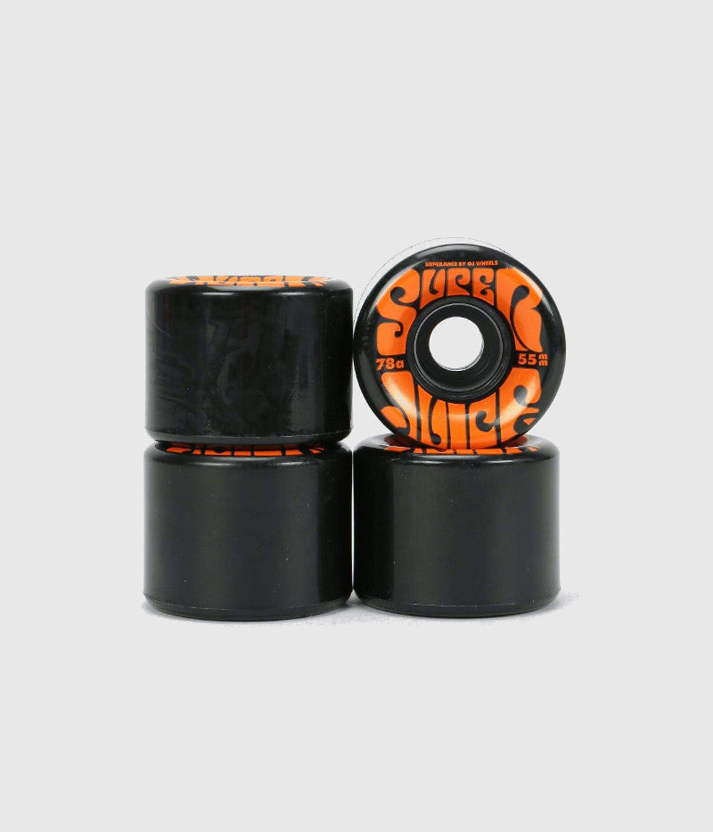 OJ Super Juice Black 78a Soft Skateboard Wheels 60 MM