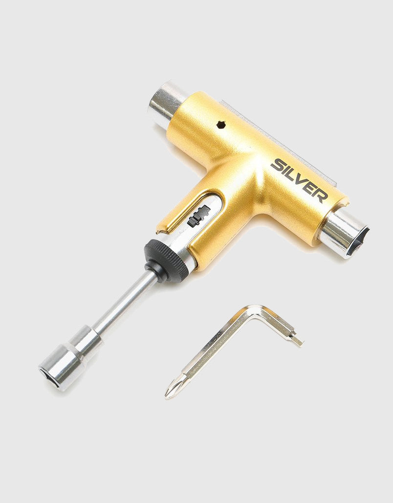 Silver T-Skate Tool - Gold