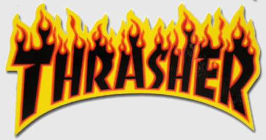 Thrasher Skateboard Magazine Flame Logo Sticker