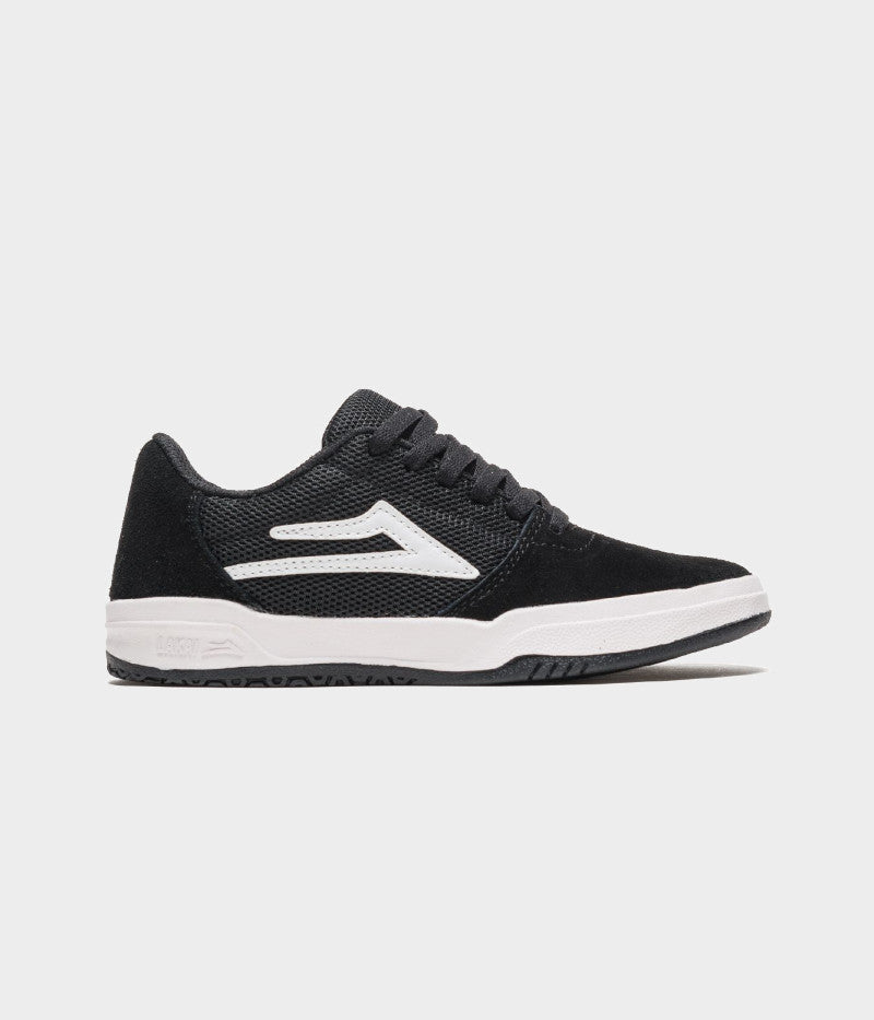 Lakai Brighton Kids Black Suede Skate Shoes
