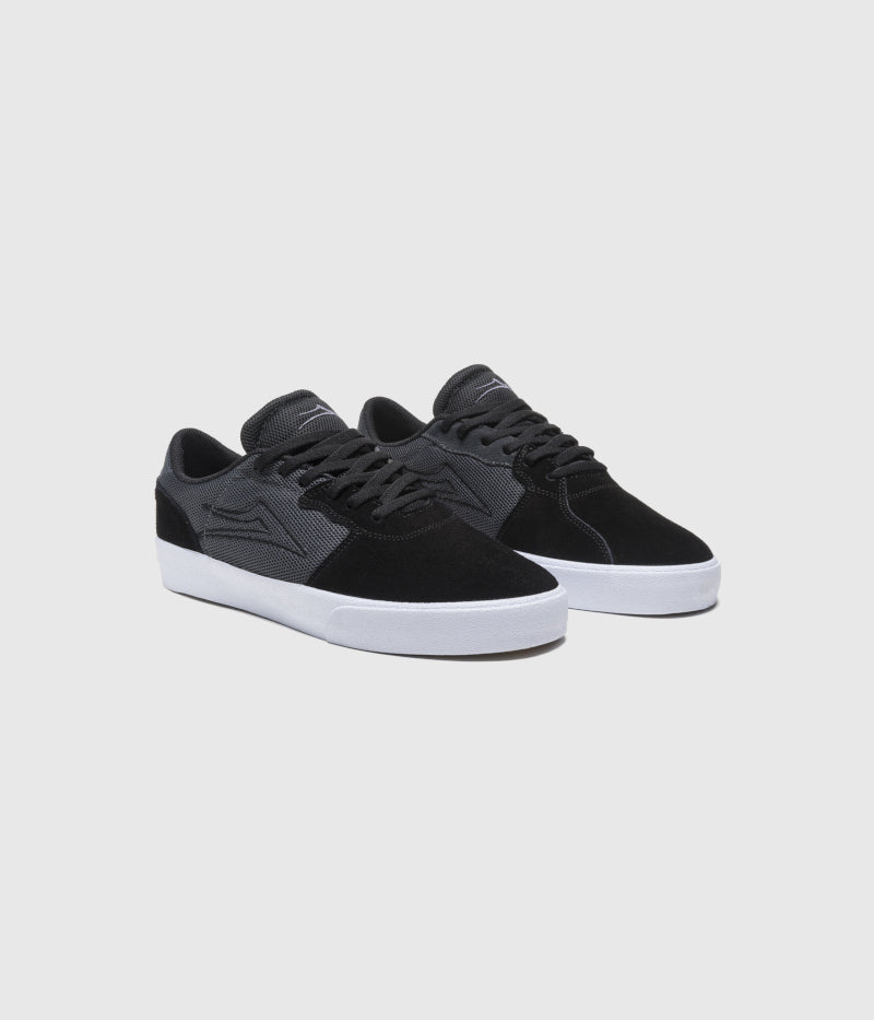 Lakai Cardiff Skate Shoes Black Suede