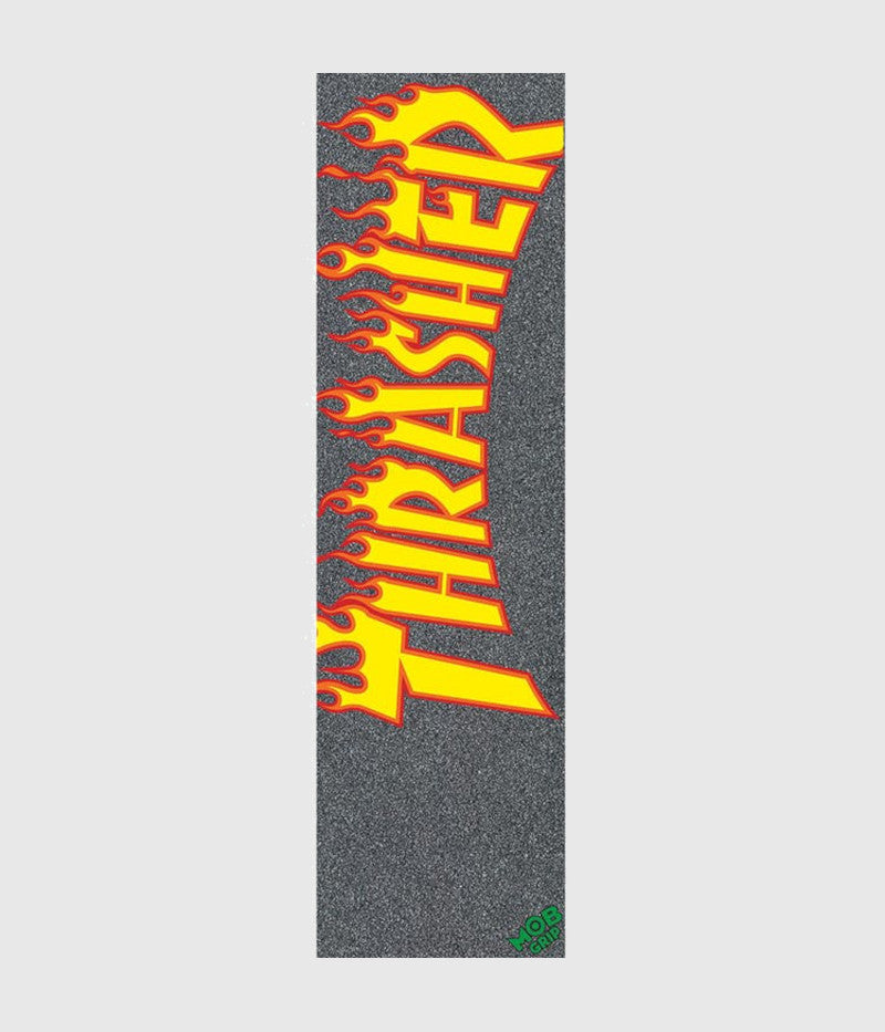 MOB Thrasher Yellow Flames Griptape Sheet 9"n